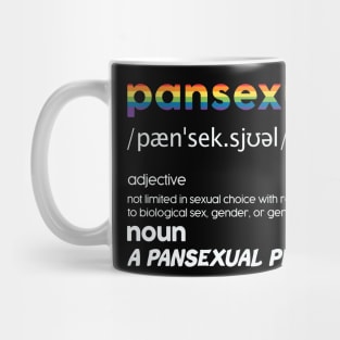 Pansexual Definition Shirt Funny Pride LGBT Mug